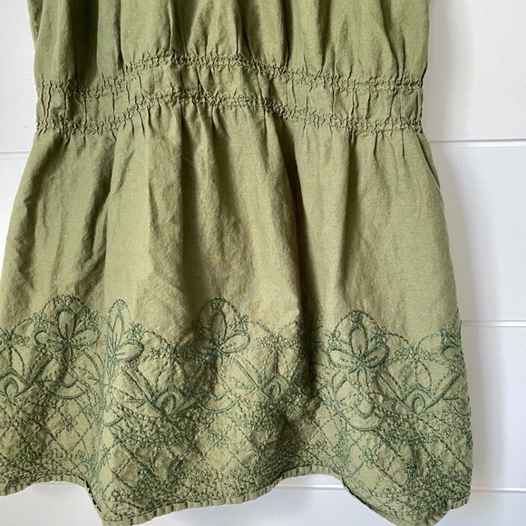 MOTHERHOOD MATERNITY Olive Green Embroidered Top - Picture 2 of 5